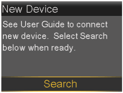 Select Search screen
