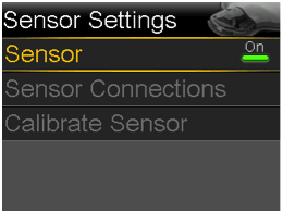 Sensor On screen