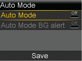 Auto Mode off screen