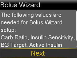 Bolus Wizard