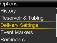 Select Delivery Settings