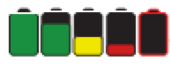 Battery charge level icons