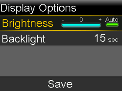 Screen Brightness and Time Out