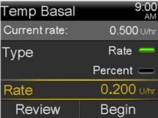 Enter Desired Basal Rate