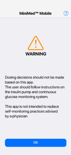 dosing decisions warning screen