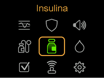 Select Insulin screen