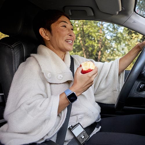 Woman driving