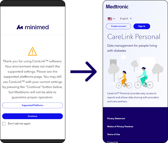 Create an Account screens