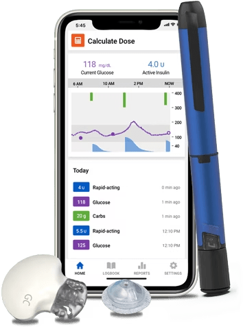 CGM with smart insulin injection system