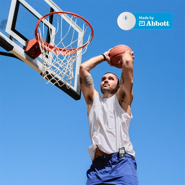 MiniMed champ Rob playing basketball