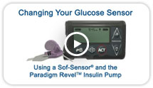Using the Sof-sensor & Revel Insulin pump video