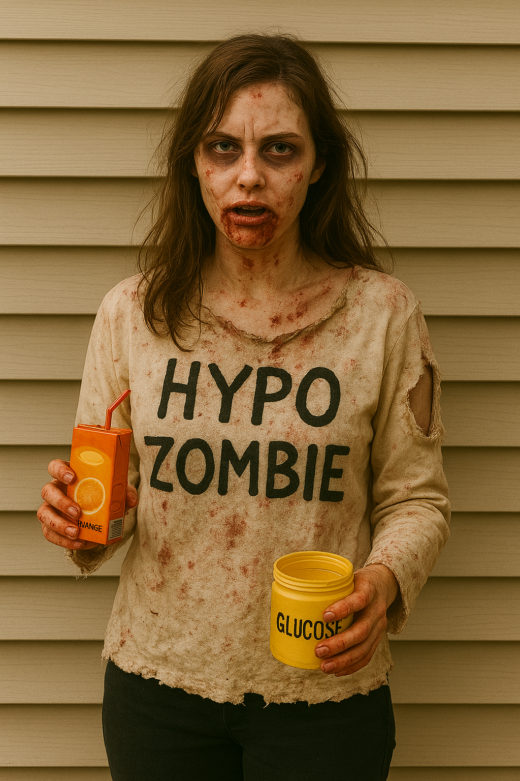 Hypoglycemia zombie costume