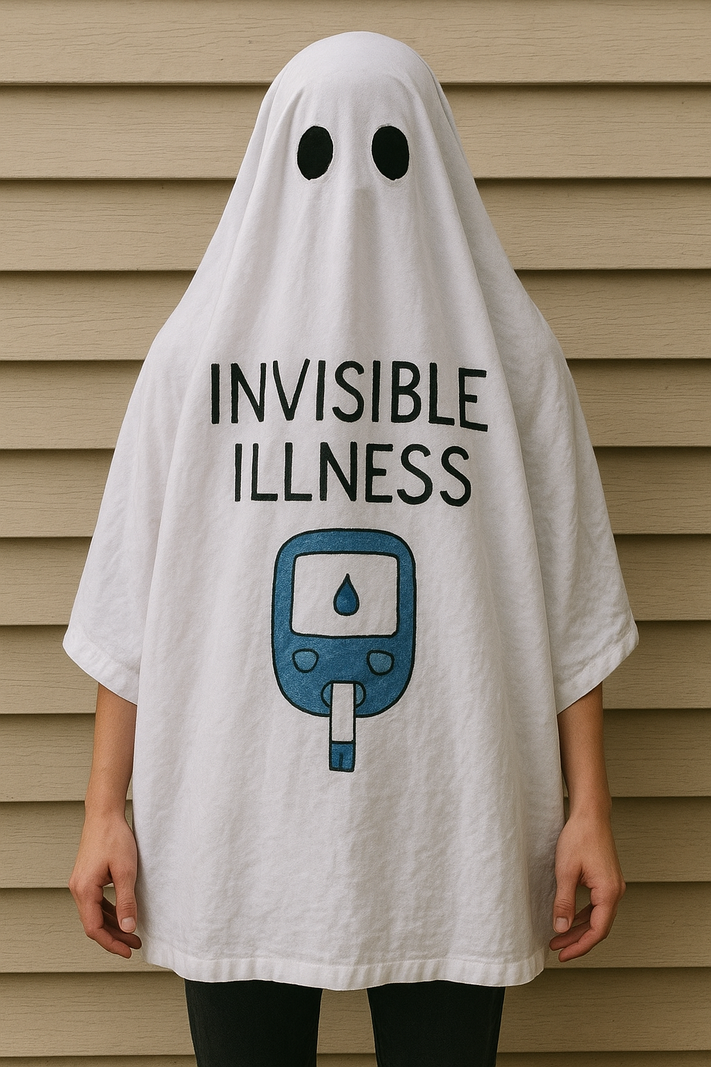 Invisible illness ghost costume