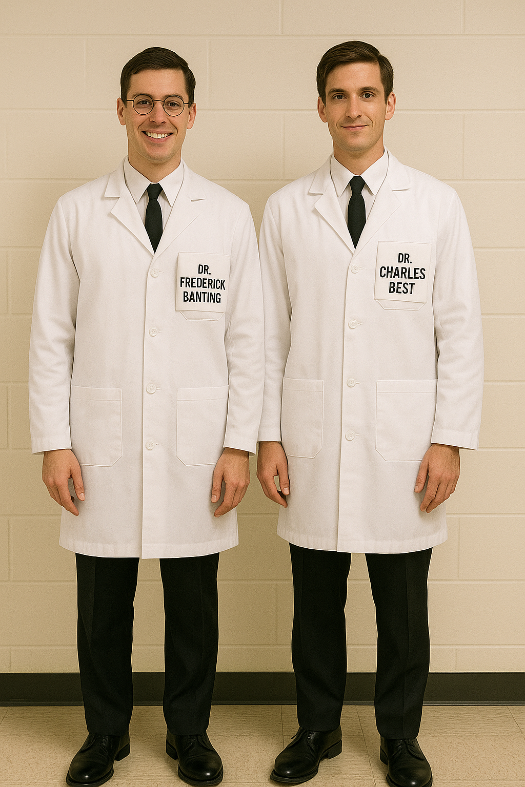 Sir Frederick Banting and Dr. Charles Best costumes
